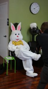 The Easter Bunny Visits Studio H