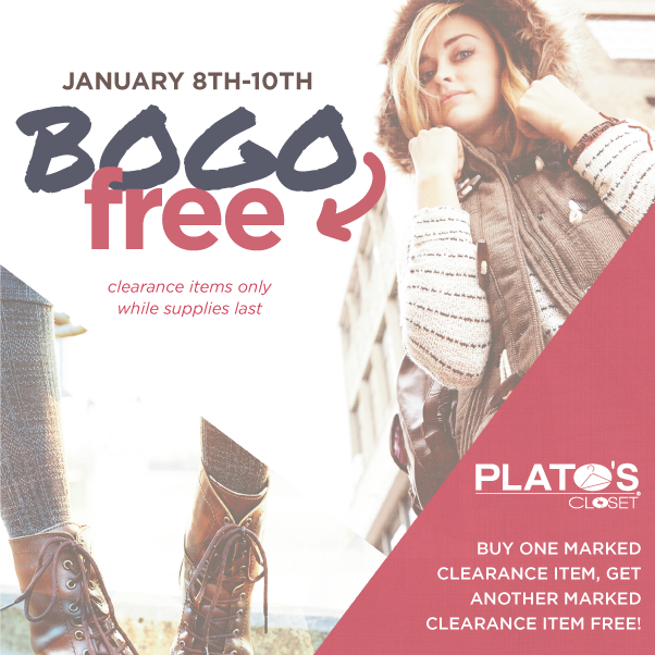 Buy One Get One Sale at Plato's Closet