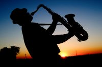bluesy saxophone