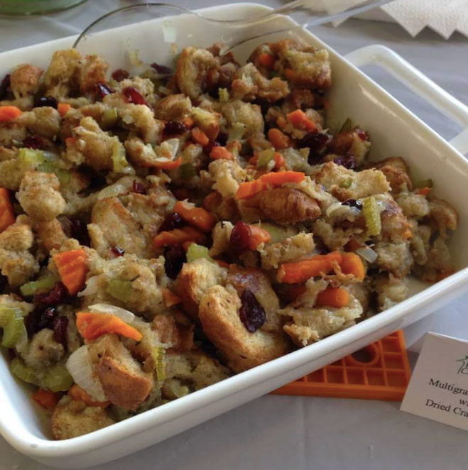 multigrain stuffing with dried cranberries